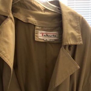Talbots lined raincoat